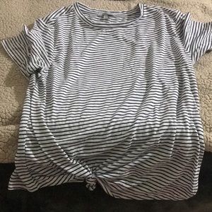 Black and White Striped Shirt